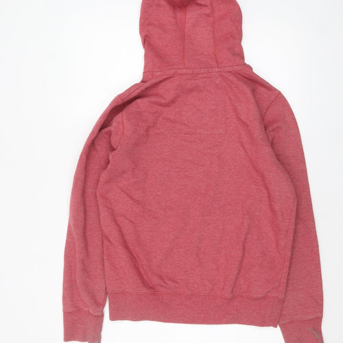 Tokyo Laundry Men's Red Pullover Hoodie Medium Graphic Fleece Sweatshirt