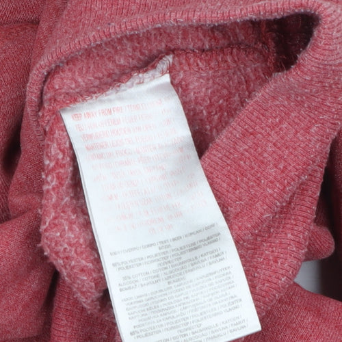 Tokyo Laundry Men's Red Pullover Hoodie Medium Graphic Fleece Sweatshirt