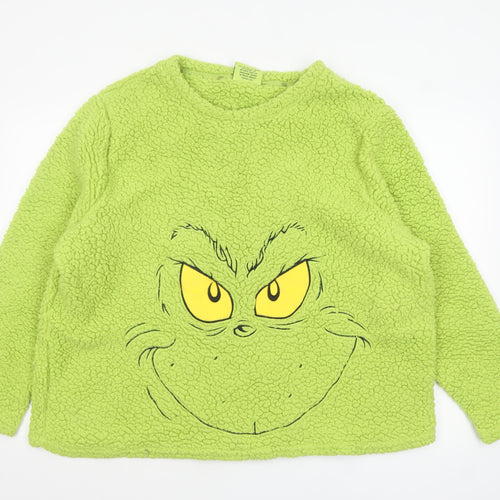The Grinch Womens Green Fleece Pyjama Top 2XL Plus Size Winter
