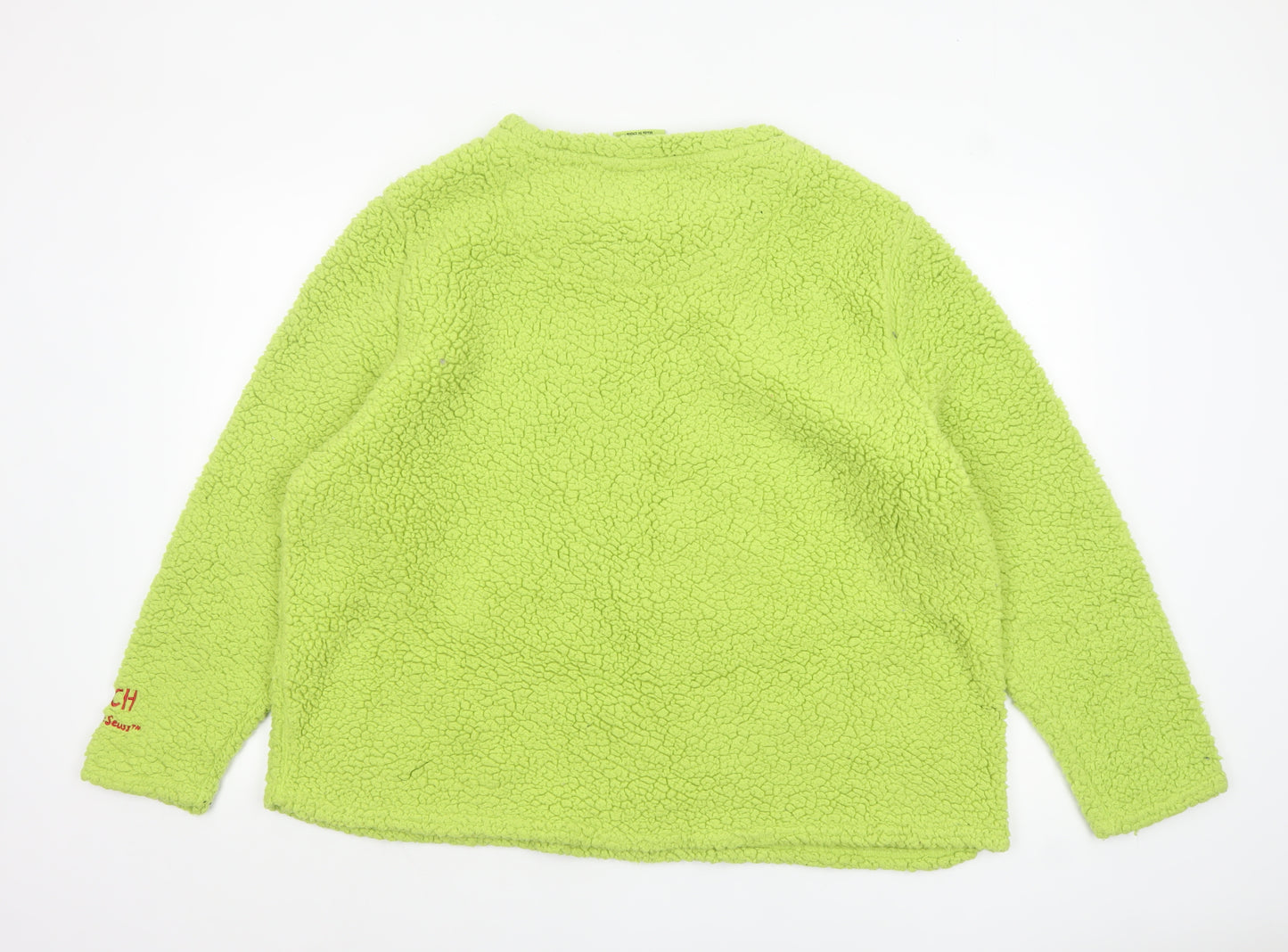 The Grinch Womens Green Fleece Pyjama Top 2XL Plus Size Winter