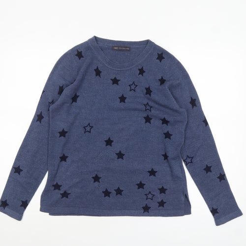Marks and Spencer Women’s Blue Star Knit Jumper Size 12