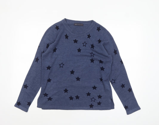 Marks and Spencer Women’s Blue Star Knit Jumper Size 12