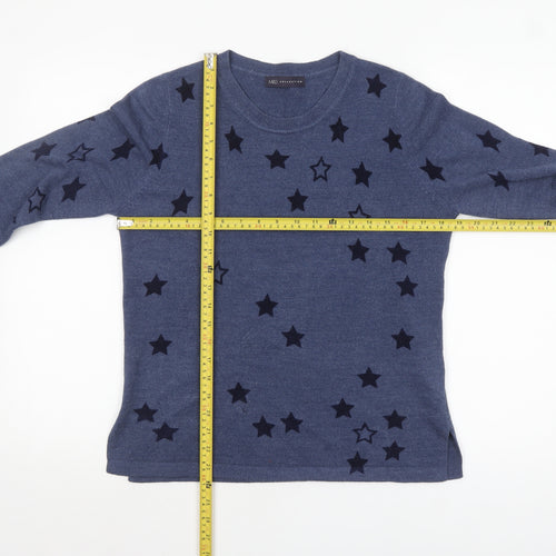 Marks and Spencer Women’s Blue Star Knit Jumper Size 12