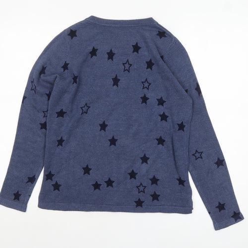Marks and Spencer Women’s Blue Star Knit Jumper Size 12