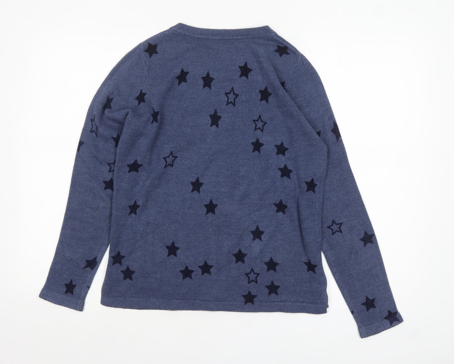Marks and Spencer Women’s Blue Star Knit Jumper Size 12