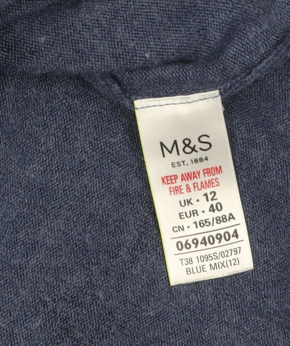 Marks and Spencer Women’s Blue Star Knit Jumper Size 12