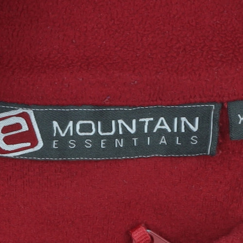 Mountain Essentials Men's Red 3XL Fleece 1/4 Zip Pullover Sweatshirt