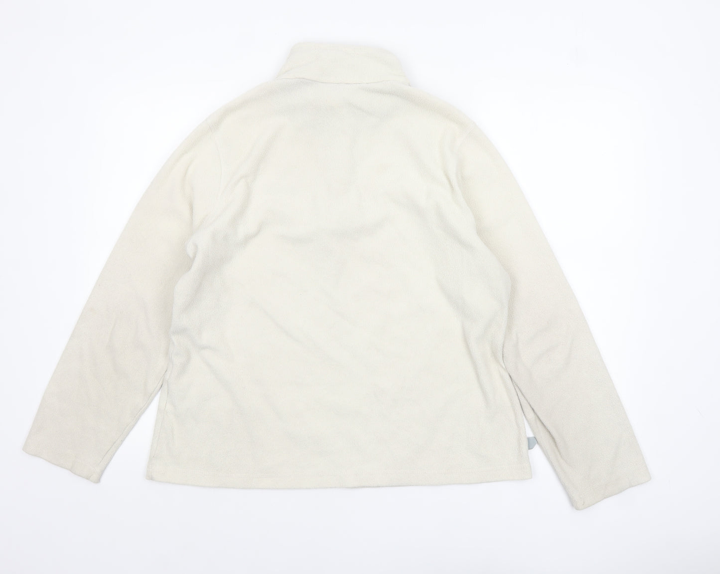 Regatta Great Outdoors Women Beige 1/2 Zip Fleece Sweatshirt UK 16