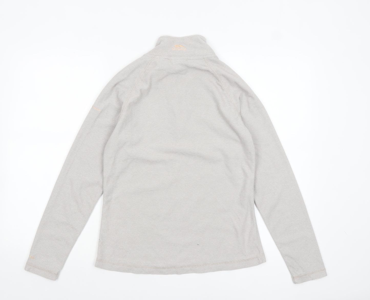 Trespass Womens Beige 1/2 Zip Pullover Hoodie UK 10 Polyester