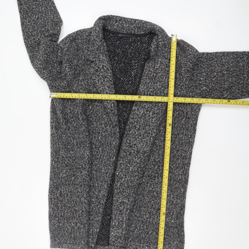 Marks and Spencer Women Grey Size 16 Knit Coatigan Overcoat