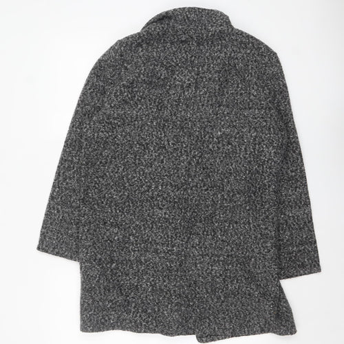 Marks and Spencer Women Grey Size 16 Knit Coatigan Overcoat