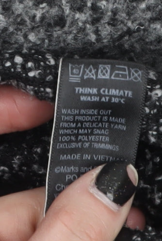 Marks and Spencer Women Grey Size 16 Knit Coatigan Overcoat