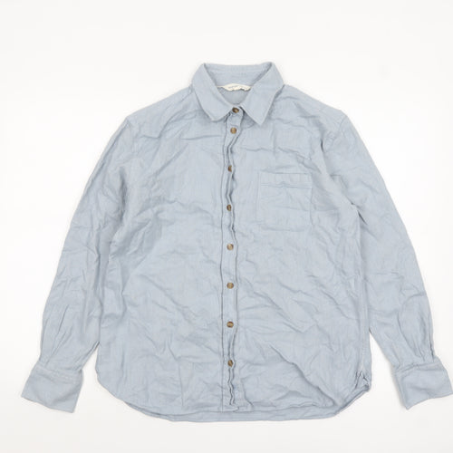 Beaufort & Blake Men's Blue Cotton Long Sleeve Casual Shirt M