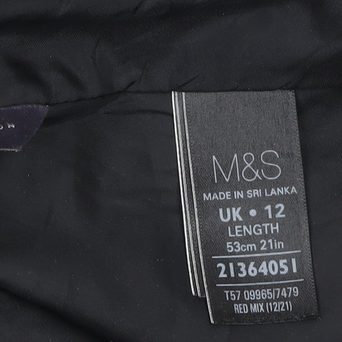 Marks and Spencer Women’s Multicoloured Size 12 Tweed Pencil Skirt