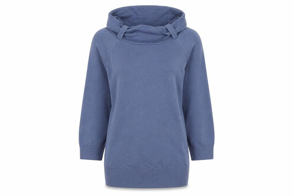 Marks and Spencer Women’s Blue Cowl Neck Knit Jumper Size 14