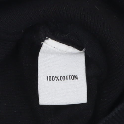 Superdry Womens Black V-Neck Cotton Jumper Size M