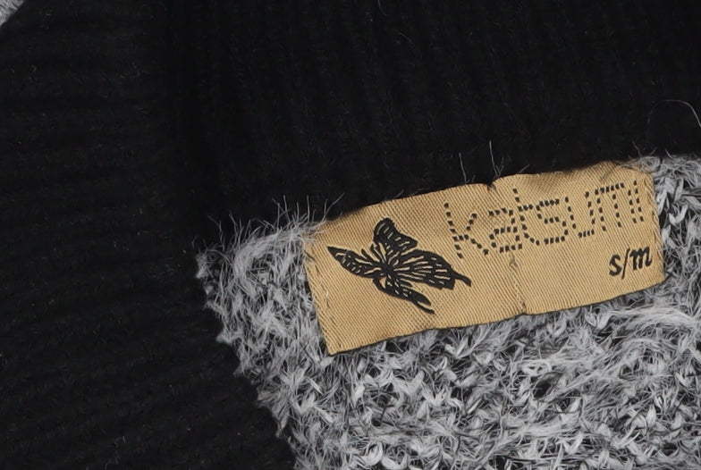 Katumi Women’s Grey Full Zip Chunky-Knit Jumper S