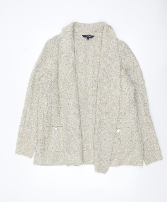 Maine New England Women’s Beige Size 18 Cable Knit Cardigan