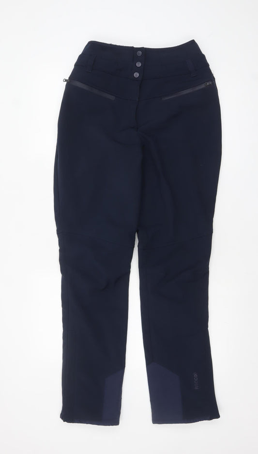 Mountain Warehouse Women's Navy Softshell Snow Pants UK 10 Waterproof Trousers