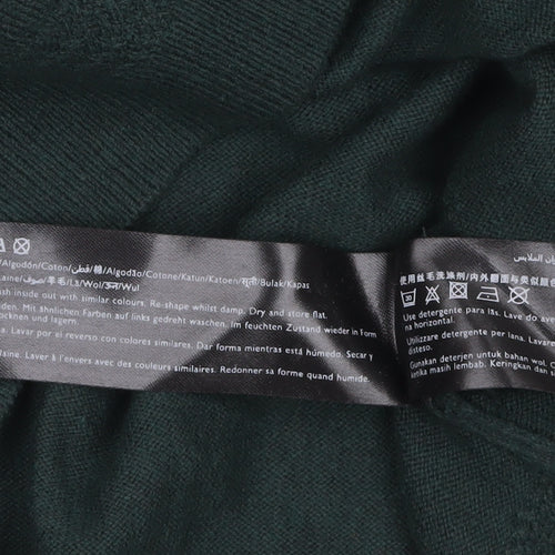 Jack Wills Men's Green Cotton Wool Crew Neck Pullover Jumper M