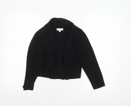 Monsoon Women's Black Cotton Bow Detail Cardigan Size S