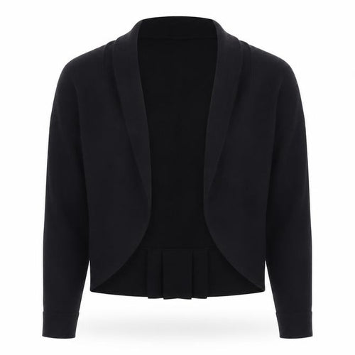 Monsoon Women's Black Cotton Bow Detail Cardigan Size S