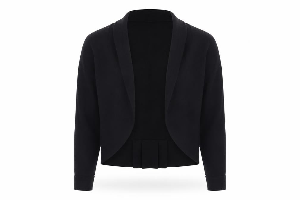 Monsoon Women's Black Cotton Bow Detail Cardigan Size S