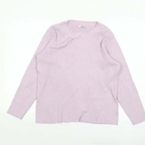 Damart Womens Pink Viscose Blend Crew Neck Long Sleeve Jumper Size 18/20