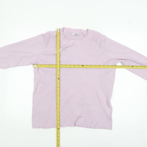 Damart Womens Pink Viscose Blend Crew Neck Long Sleeve Jumper Size 18/20