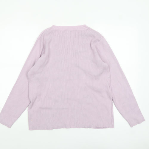 Damart Womens Pink Viscose Blend Crew Neck Long Sleeve Jumper Size 18/20