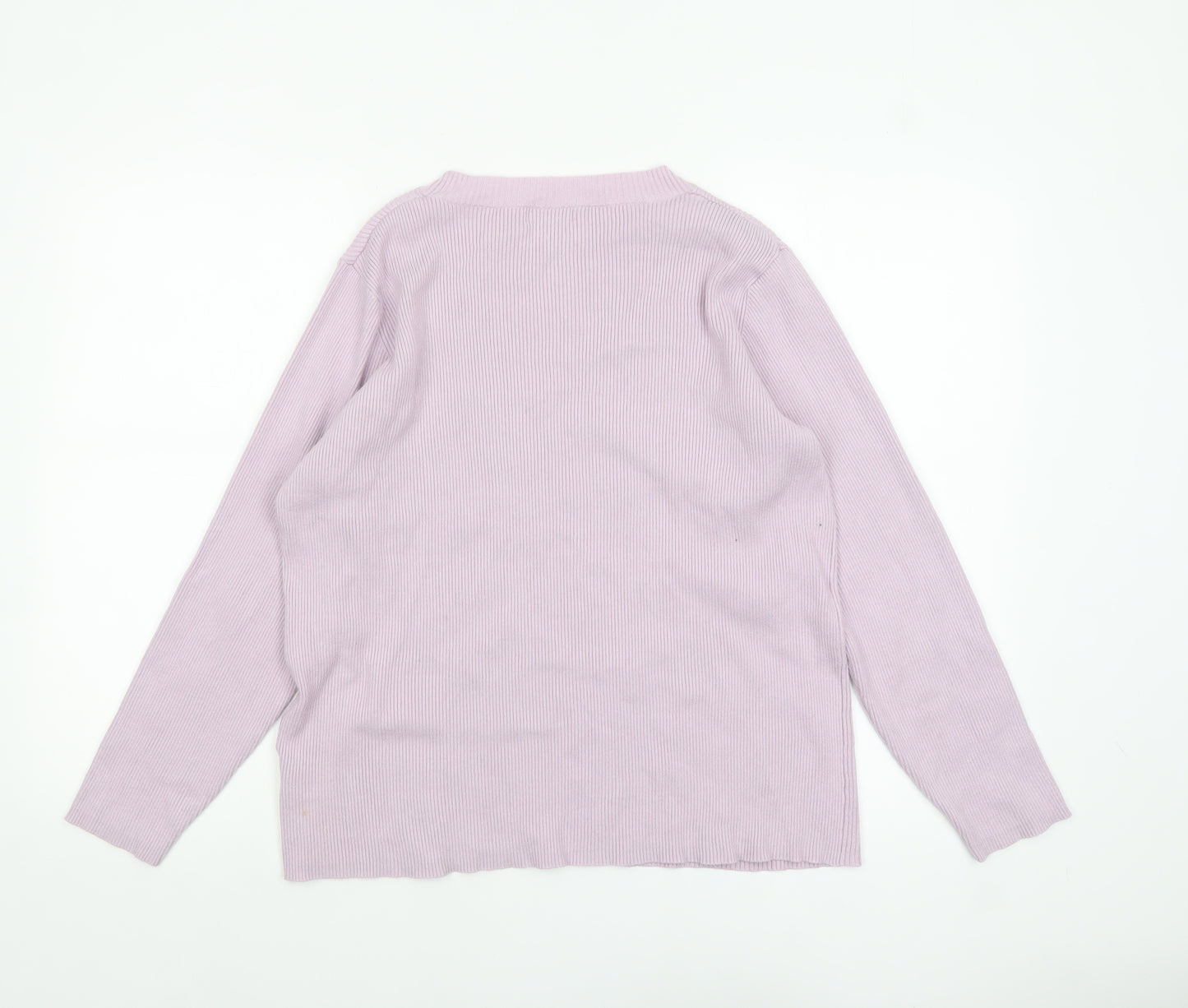 Damart Womens Pink Viscose Blend Crew Neck Long Sleeve Jumper Size 18/20