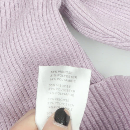 Damart Womens Pink Viscose Blend Crew Neck Long Sleeve Jumper Size 18/20