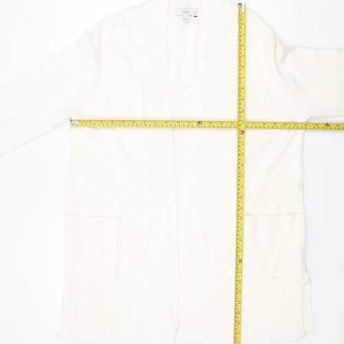 Marks and Spencer Women White Size 16 Knit Open Front Cardigan