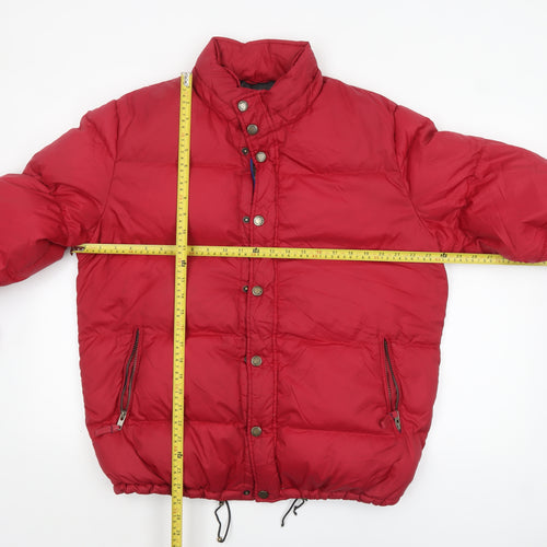 Boden Men’s Red Puffer Jacket L Winter Down Padded Coat