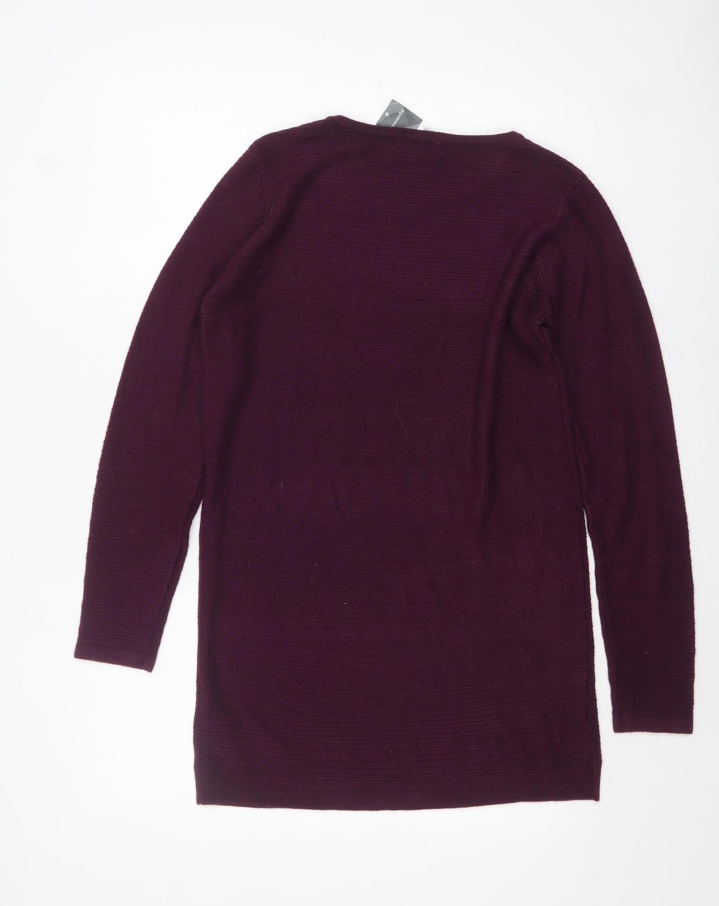 Bonmarché Women’s Purple Size 10 Acrylic Boat Neck Jumper