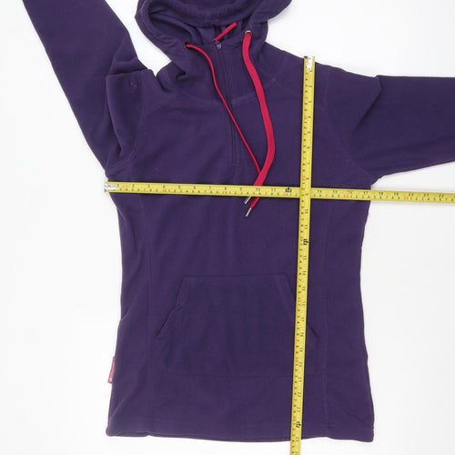 Mountain Warehouse Women's Purple Fleece Hoodie UK10 1/2 Zip Pullover