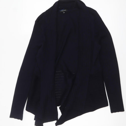 Verve Ami Women Black L Lightweight Open Knit Cardigan