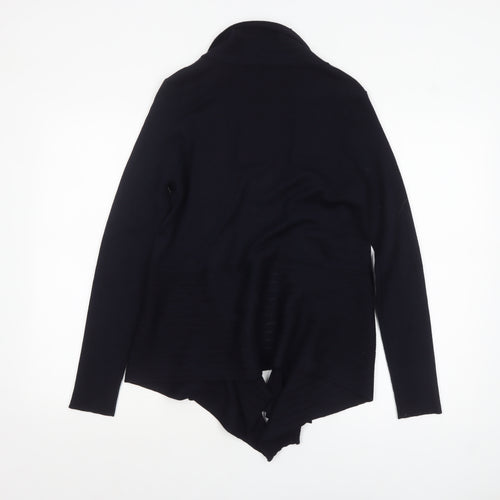 Verve Ami Women Black L Lightweight Open Knit Cardigan