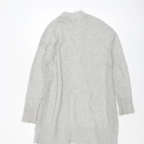 White Stuff Womens Grey Merino Wool Blend Cardigan Size 12