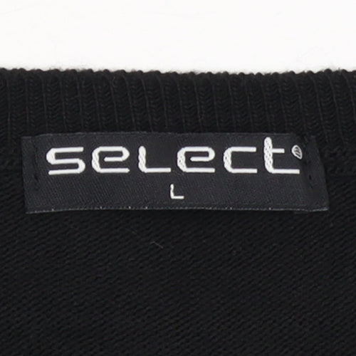 Select Womens Black Christmas Dog Sequin Jumper L
