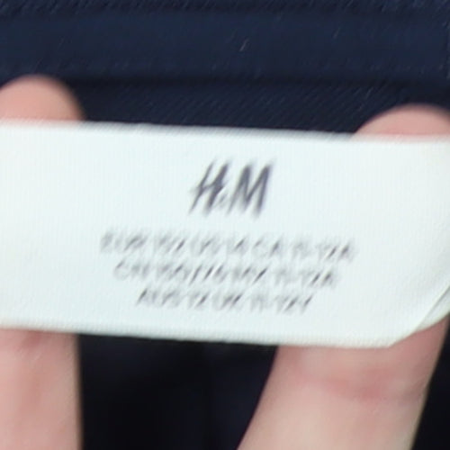 H&M Boys Blue 10 Years Regular Fit Single-Breasted Blazer Jacket