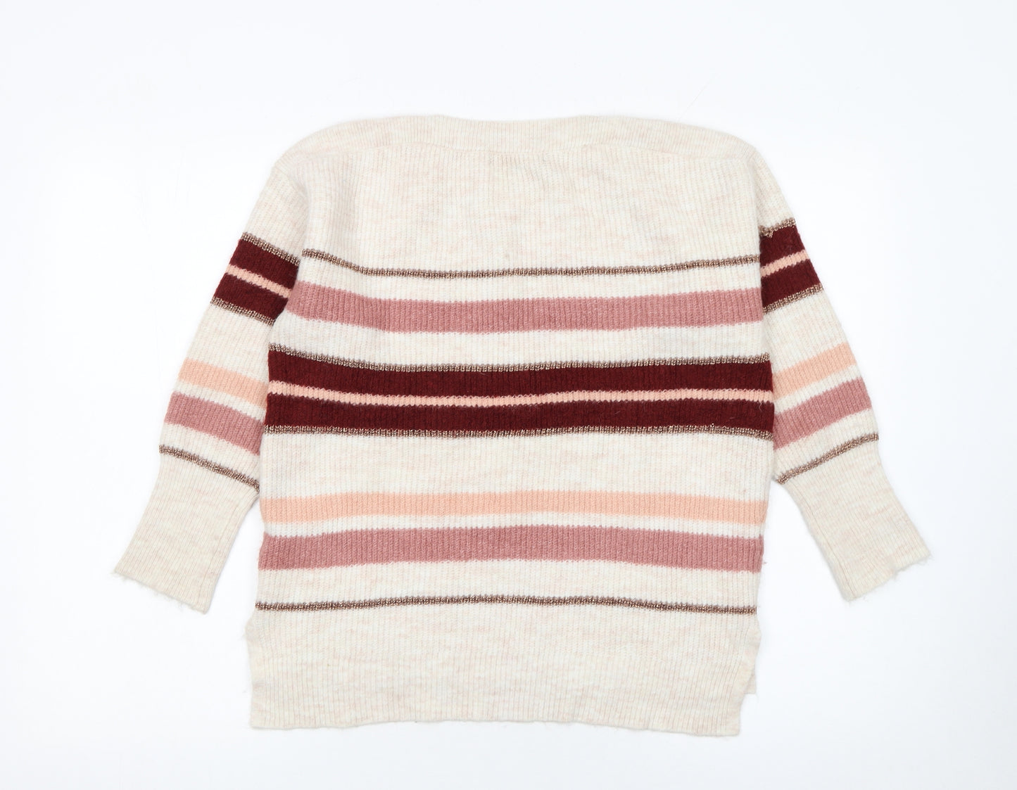 Oasis Womens Multicoloured Striped Knit Pullover Jumper XS