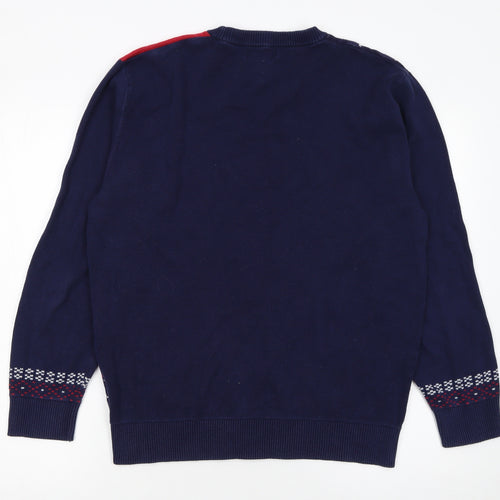 Next Men's Multicoloured Christmas Fair Isle Cotton Jumper L