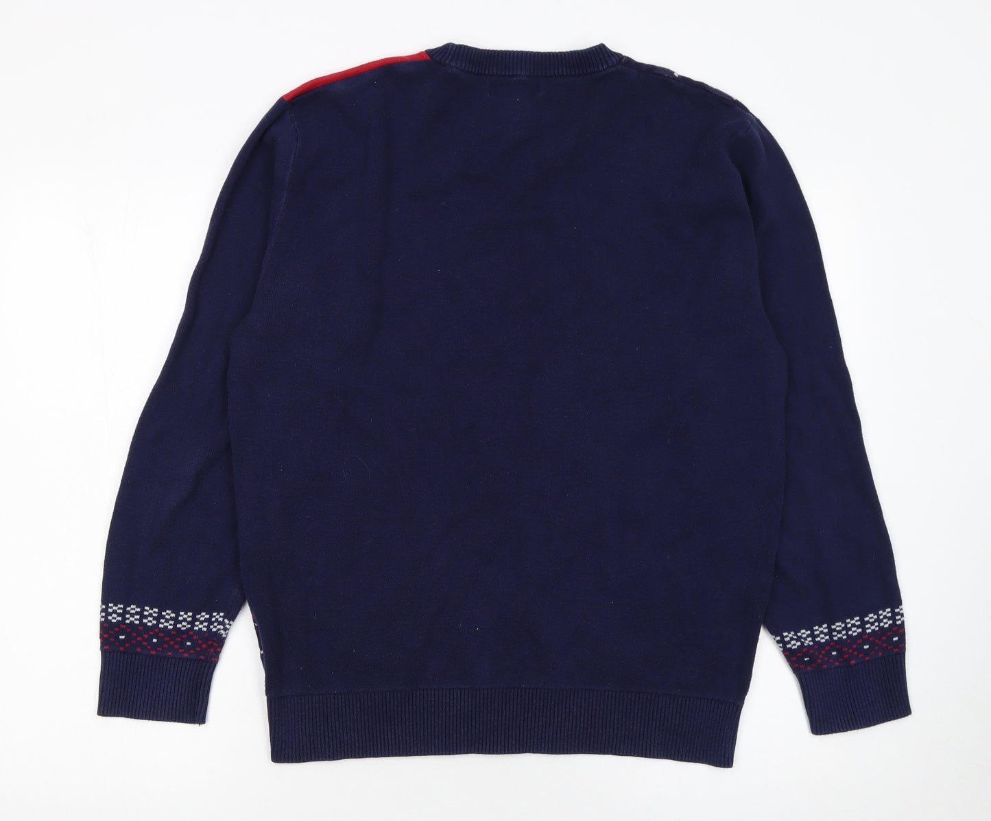 Next Men's Multicoloured Christmas Fair Isle Cotton Jumper L