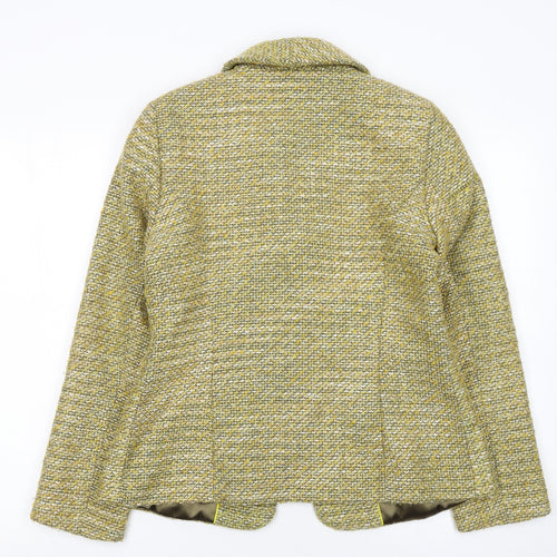 Marks and Spencer Per Una Women's Beige Bouclé Blazer Size 10