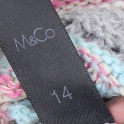 M&Co Women’s Multicoloured Knit Pullover Jumper Size 14