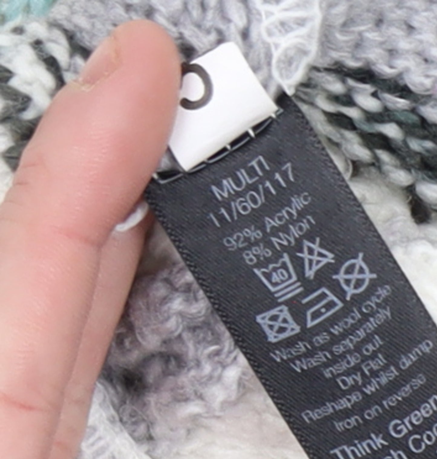 M&Co Women’s Multicoloured Knit Pullover Jumper Size 14