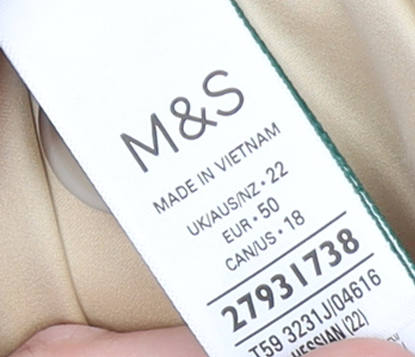 Marks and Spencer Women Beige Blazer Size 22 Single-Breasted Jacket