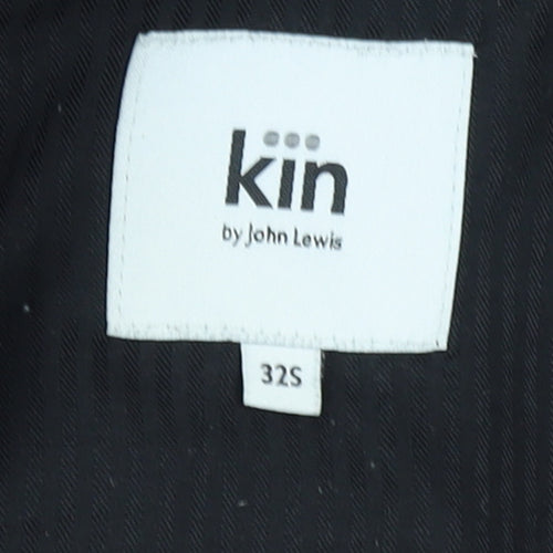 Kin by John Lewis Men's Grey Wool Blend Dress Trousers 32S Regular Fit