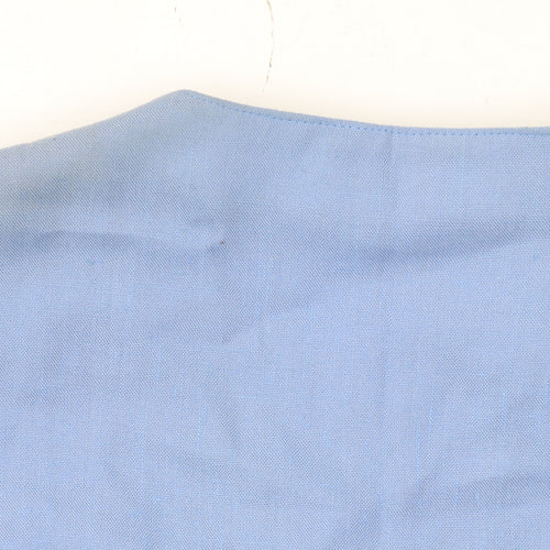 Principles Women Blue Double-Breasted Blazer Size 12 Classic Lined Jacket